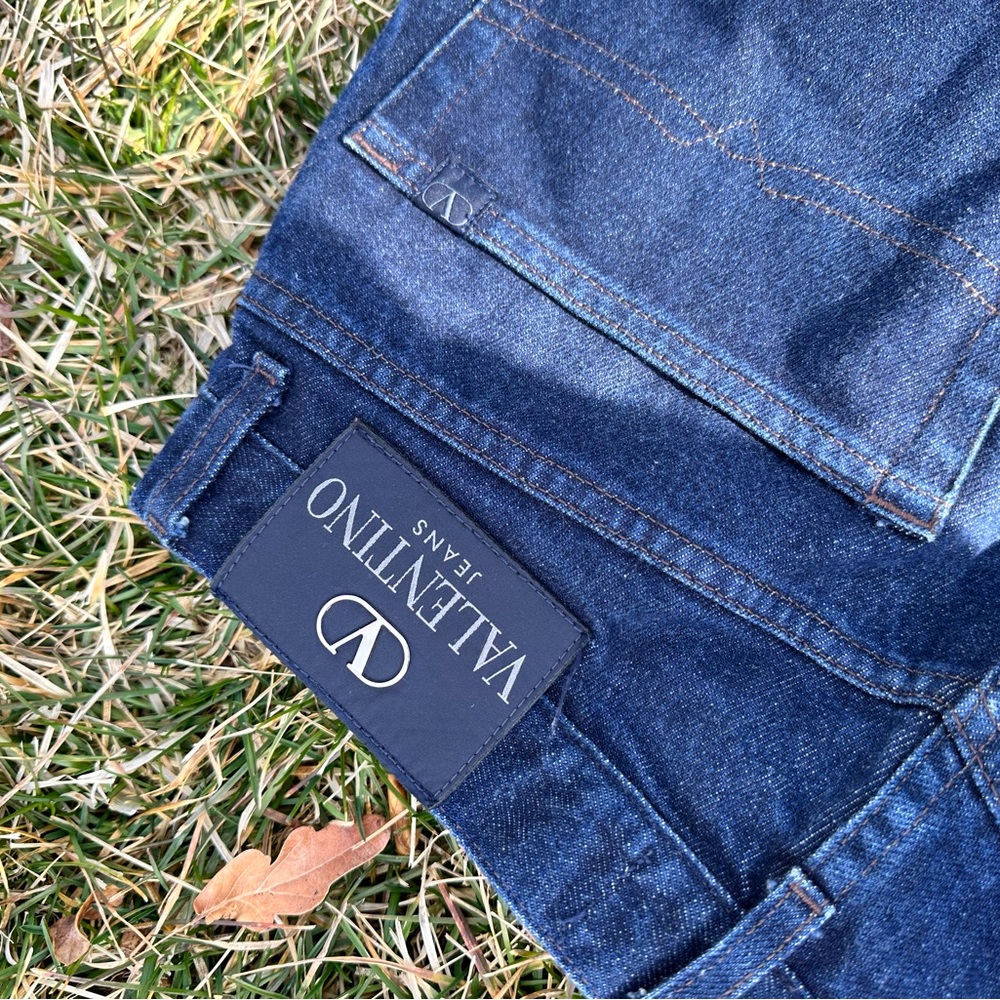 DARK WASH 100% COTTON DESIGNER DENIM JEANS VALENTINO